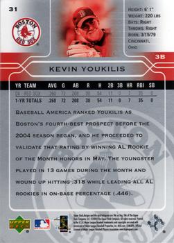 2005 Upper Deck #31 Kevin Youkilis Back