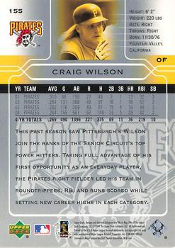 2005 Upper Deck #155 Craig Wilson Back