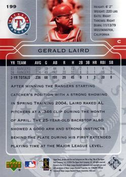 2005 Upper Deck #199 Gerald Laird Back