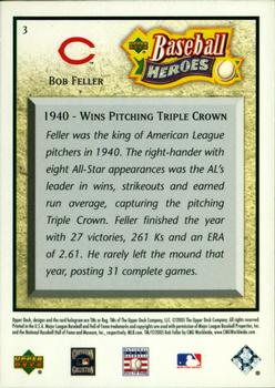 2005 Upper Deck Baseball Heroes #3 Bob Feller Back