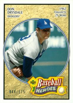 2005 Upper Deck Baseball Heroes #112 Don Drysdale Front