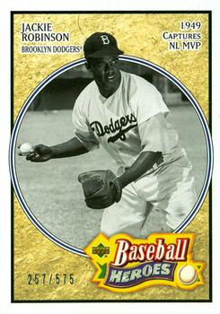 2005 Upper Deck Baseball Heroes #128 Jackie Robinson Front