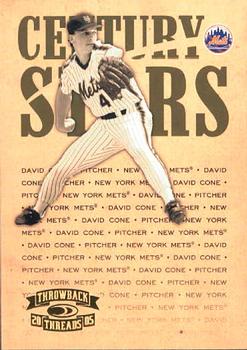 2005 Donruss Throwback Threads - Century Stars #CS-44 David Cone Front