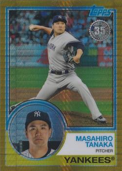 2018 Topps Update - 1983 Topps Baseball 35th Anniversary Chrome Silver Pack Gold Refractor #122 Masahiro Tanaka Front