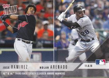 2018-19 Topps Now Off-Season #OS36 Jose Ramirez / Nolan Arenado Front