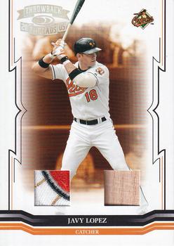 2005 Donruss Throwback Threads - Material Combo Prime #18 Javy Lopez Front