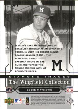 2005 Upper Deck - Diamond Images: The Wingfield Collection #DI-1 Eddie Mathews Back