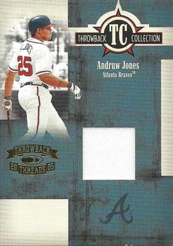 2005 Donruss Throwback Threads - Throwback Collection Material #TC-40 Andruw Jones Front