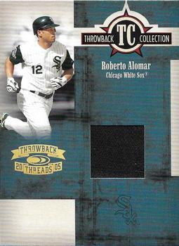 2005 Donruss Throwback Threads - Throwback Collection Material Prime #TC-12 Roberto Alomar Front