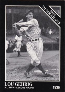 1991 Conlon Collection TSN - No MLB Logo #310 Lou Gehrig Front