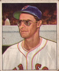 1950 Bowman #153 Walt Masterson Front