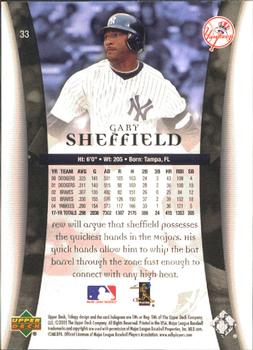 2005 Upper Deck Trilogy #33 Gary Sheffield Back