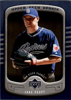 2005 Upper Deck Update #42 Jake Peavy Front