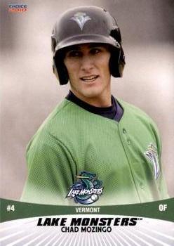 2010 Choice Vermont Lake Monsters #25 Chad Mozingo Front