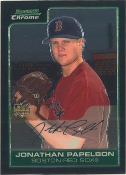 2006 Bowman Chrome #206 Jonathan Papelbon Front