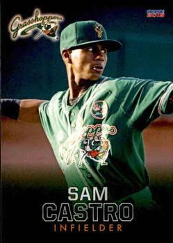 2018 Choice Greensboro Grasshoppers #9 Sam Castro Front