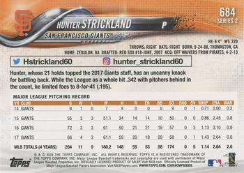 2018 Topps - Limited #684 Hunter Strickland Back