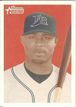 2006 Bowman Heritage #43 Carl Crawford Front