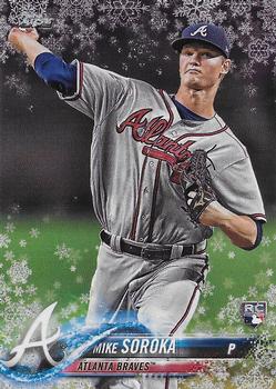 2018 Topps Holiday - Metallic Snowflake #HMW29 Mike Soroka Front