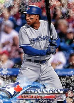 2018 Topps Holiday - Metallic Snowflake #HMW76 Curtis Granderson Front