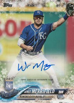 2018 Topps Holiday - Autographs #A-WM Whit Merrifield Front