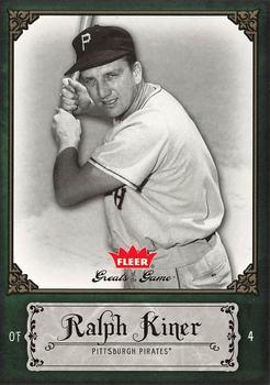 2006 Fleer Greats of the Game #72 Ralph Kiner Front