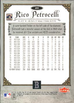 2006 Fleer Greats of the Game #20 Rico Petrocelli Back