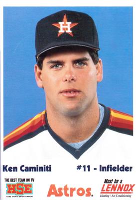 1990 HSE Lennox Houston Astros #NNO Ken Caminiti Front