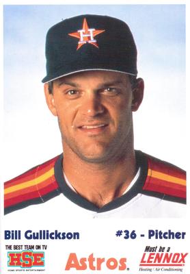 1990 HSE Lennox Houston Astros #NNO Bill Gullickson Front
