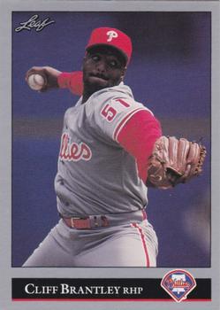 1992 Leaf #434 Cliff Brantley Front