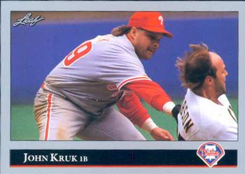 1992 Leaf #313 John Kruk Front