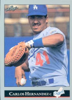 1992 Leaf #54 Carlos Hernandez Front