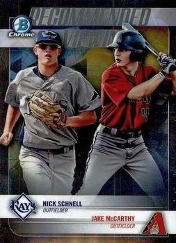 2018 Bowman Draft - Recommended Viewing #RV-SM Nick Schnell / Jake McCarthy Front