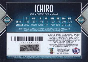 2017 Honus Bonus Fantasy Baseball - Career Stats Ichiro 114 Home Runs #92 Ichiro Back