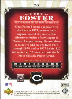 2006 SP Legendary Cuts #70 George Foster Back