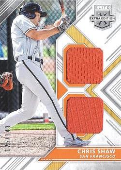 2018 Panini Elite Extra Edition - Dual Material Silver #DM-CS Chris Shaw Front