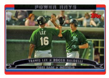 2006 Topps #654 Power Rays (Travis Lee / Rocco Baldelli) Front