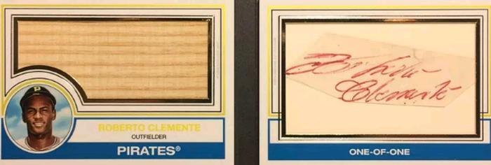 2018 Topps Transcendent Collection - 1983 Cut Signature Book Relics #CSB-RC Roberto Clemente Front