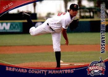 2012 Grandstand Brevard County Manatees #NNO Brandon Williamson Front