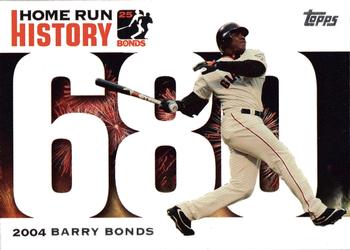 2006 Topps - Barry Bonds Home Run History #BB 680 Barry Bonds Front
