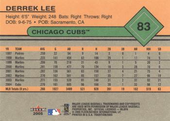 2005 Fleer Tradition - Gray Backs #83 Derrek Lee Back