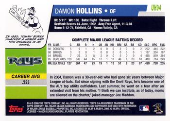 2006 Topps Updates & Highlights #UH94 Damon Hollins Back