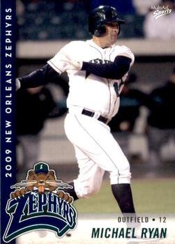 2009 MultiAd New Orleans Zephyrs #24 Michael Ryan Front