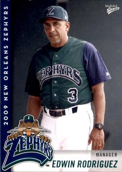 2009 MultiAd New Orleans Zephyrs #32 Edwin Rodriguez Front