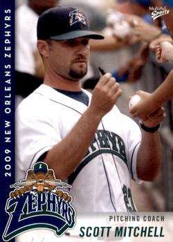 2009 MultiAd New Orleans Zephyrs #33 Scott Mitchell Front