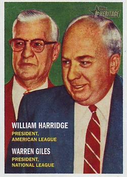 2006 Topps Heritage #100 Will Harridge / Warren Giles Front