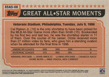 2018 Topps On-Demand Mini - 1983 All-Stars #83AS-68 Ozzie Smith Back