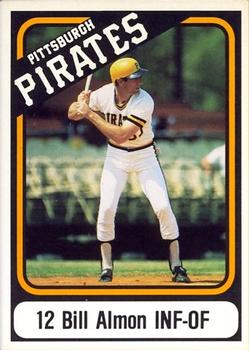 1985 Coca-Cola Pittsburgh Pirates SGA #NNO Bill Almon Front