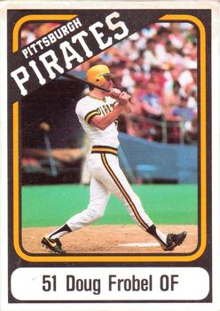 1985 Coca-Cola Pittsburgh Pirates SGA #NNO Doug Frobel Front