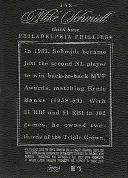 2006 Topps Sterling #153 Mike Schmidt Back